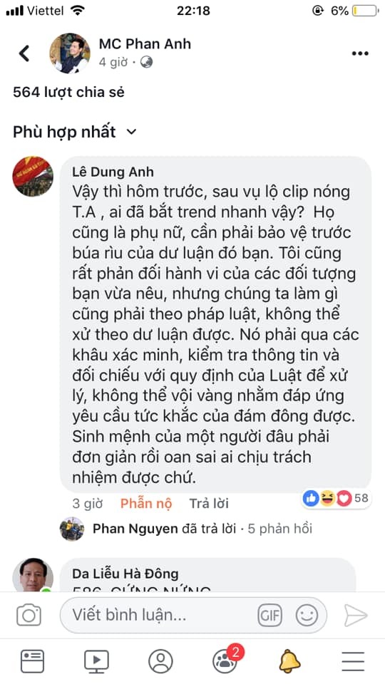 Thỉnh thoảng comment dạo để trở thành fan cứng của Phan Anh