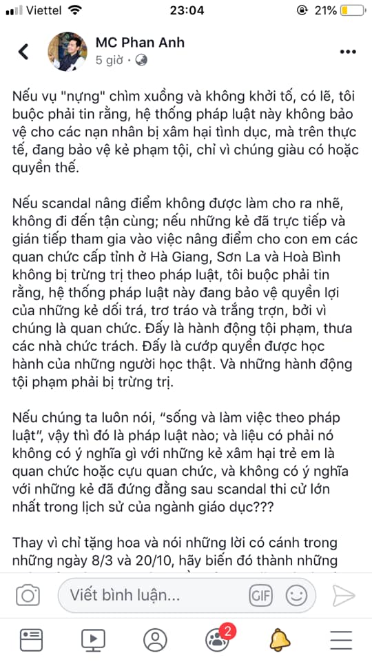 Thỉnh thoảng comment dạo để trở thành fan cứng của Phan Anh