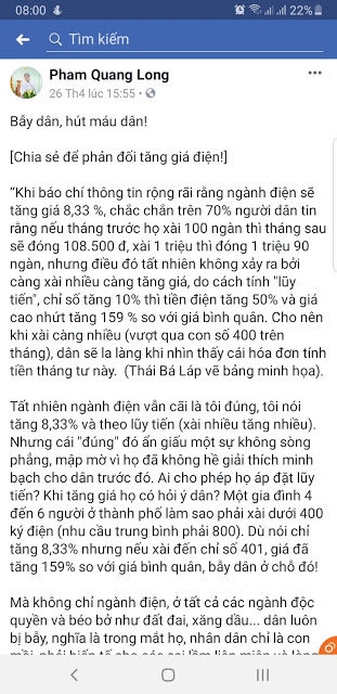 Thử tài làm TOÁN với giá điện