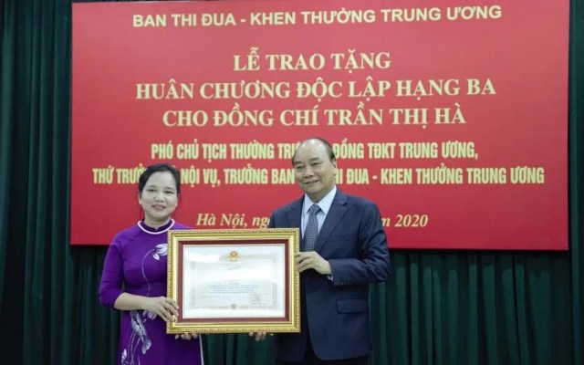 Thứ trưởng Bộ Nội vụ Trần Thị Hà nghỉ hưu từ 1/5