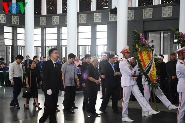 Thủ tướng, Chủ tịch Quốc hội cùng lãnh đạo Đảng, Nhà nước dự lễ tang ông Vũ Mão