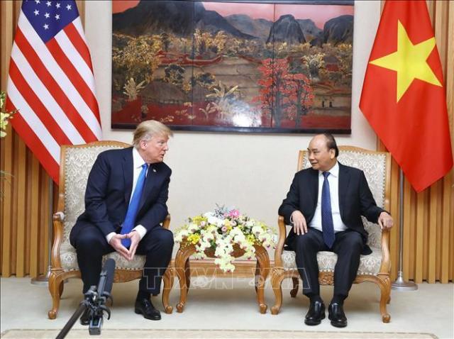 Thủ tướng Nguyễn Xuân Phúc hội kiến Tổng thống Mỹ Donald Trump