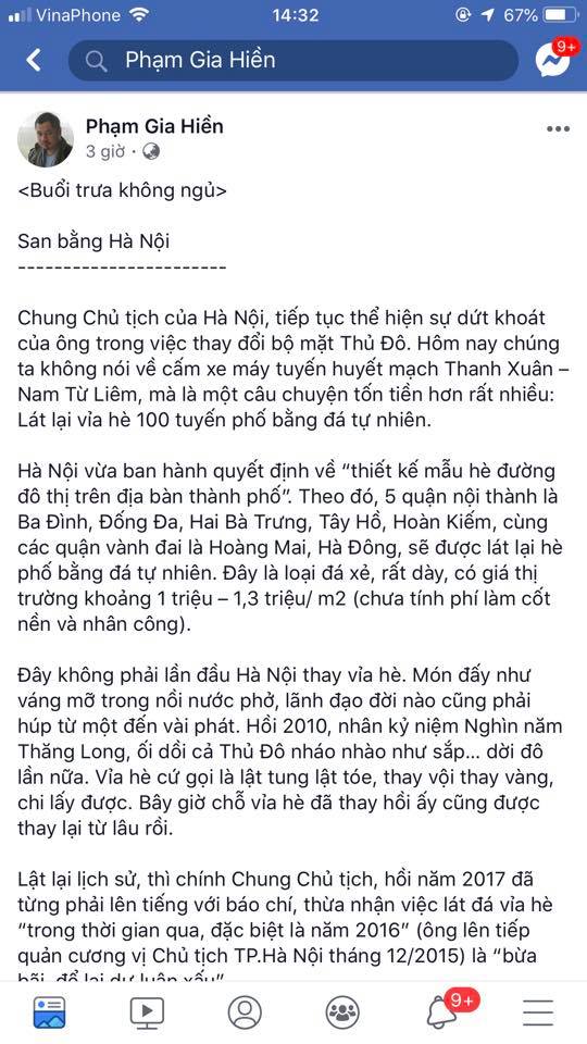 Thực Hư Chuyện Hà Nội Lát Toàn Bộ Vỉa Hè Bằng Đá Tự Nhiên