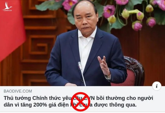 Thực hư thông tin “Thủ tướng yêu cầu EVN bồi thường cho người dân 200% giá điện”