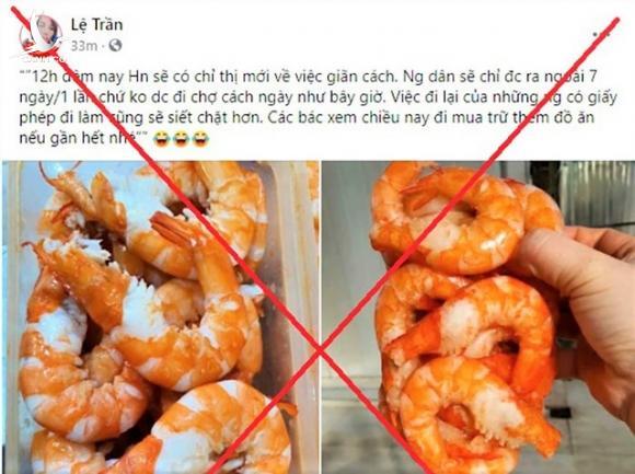 Thực hư tin đồn “Người dân Hà Nội chỉ được ra ngoài 7 ngày/1lần”