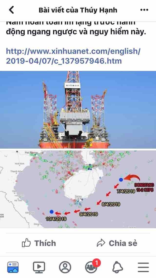 Thực hư việc giàn khoan DongFeng 13-2 của TQ “xâm lược” thềm lục địa của Việt Nam