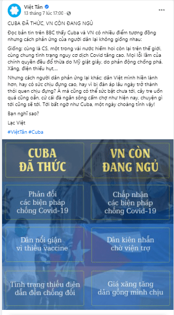 “Tiêu chuẩn kép” của Việt tân và zân chủ trong kêu gọi dân biểu tình vì CoVid - 19