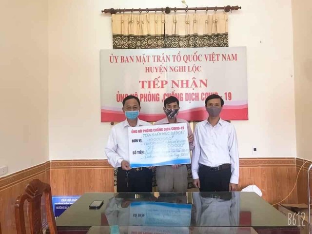 Toà GM GP Vinh, Trường Đại chủng viện Vinh, linh mục Nguyễn Văn Hiểu, linh mục Đoàn Văn Huy ủng hộ tiền phòng, chống dịch Covid