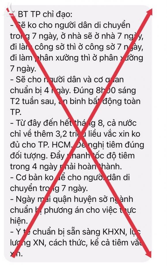 TP HCM bác bỏ thông tin “không cho người dân di chuyển trong 7 ngày”