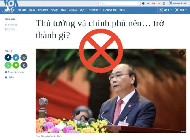 Trả lời câu hỏi “Thủ tướng và Chính phủ nên trở thành gì?”