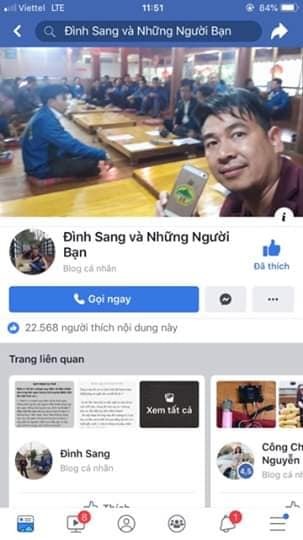 Trần Đình Sang chủ trang fanpage Đình Sang và những người bạn đã bị bắt