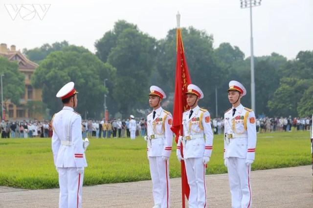 Trang nghiêm lễ chào cờ trên Quảng trường Ba Đình ngày Quốc khánh 2/9