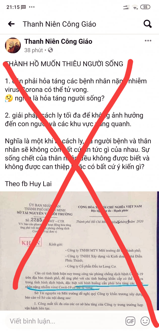 Trang thanh niên Công giáo lại sủa bậy