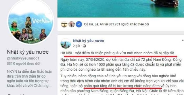 TRANG TIN “NHẬT KÝ YÊU NƯỚC” ĐƯA TIN XUYÊN TẠC VỀ DỊCH COVID 19