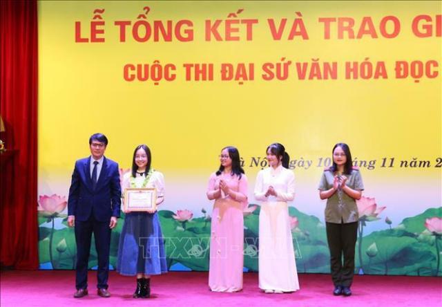 Trao gần 300 giải thưởng trong Cuộc thi Đại sứ Văn hóa đọc năm 2021