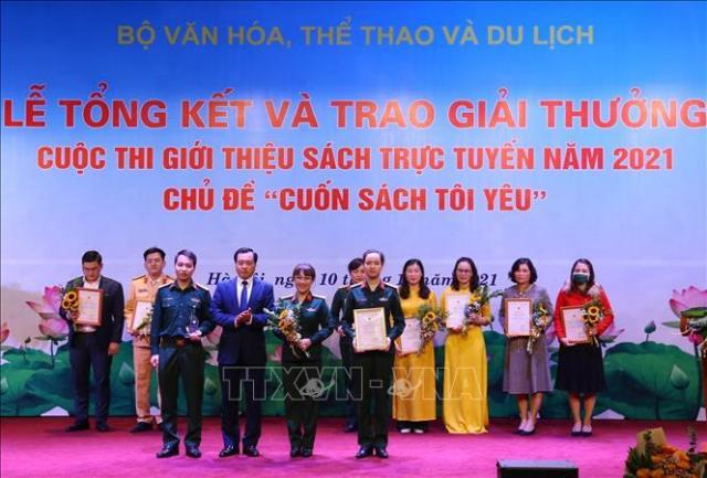 Trao giải Cuộc thi 'Giới thiệu sách trực tuyến' năm 2021