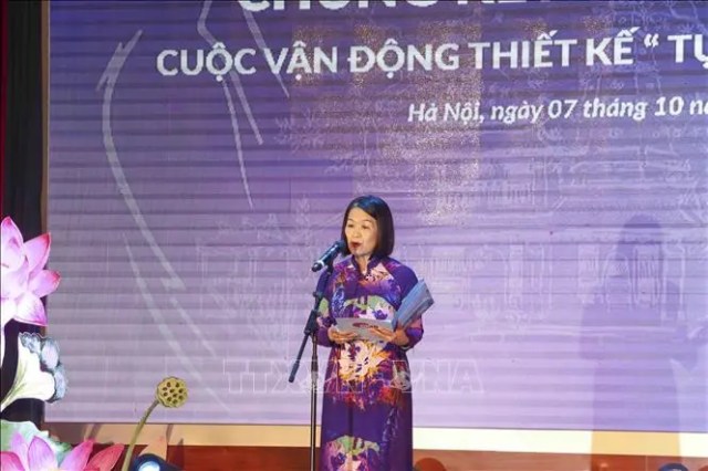 Trao giải Cuộc vận động thiết kế 'Tự hào áo dài Việt'