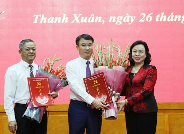 Trao quyết định bổ nhiệm tân Bí thư quận Thanh Xuân