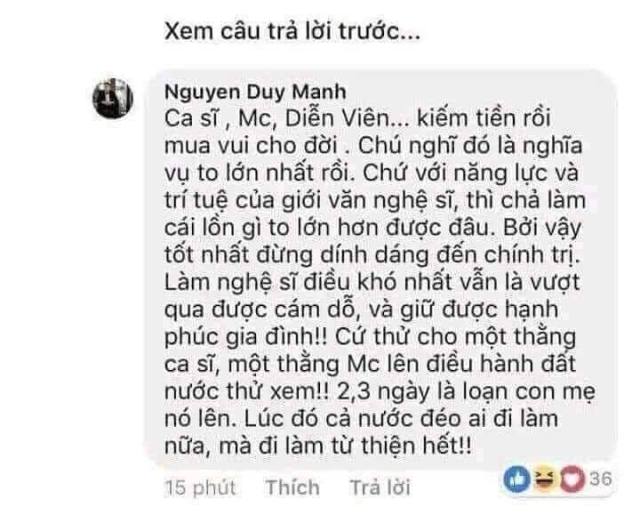 Trinh ơi, e lớn và chững chạc thật rồi. Anh Mạnh cũng cứng thật