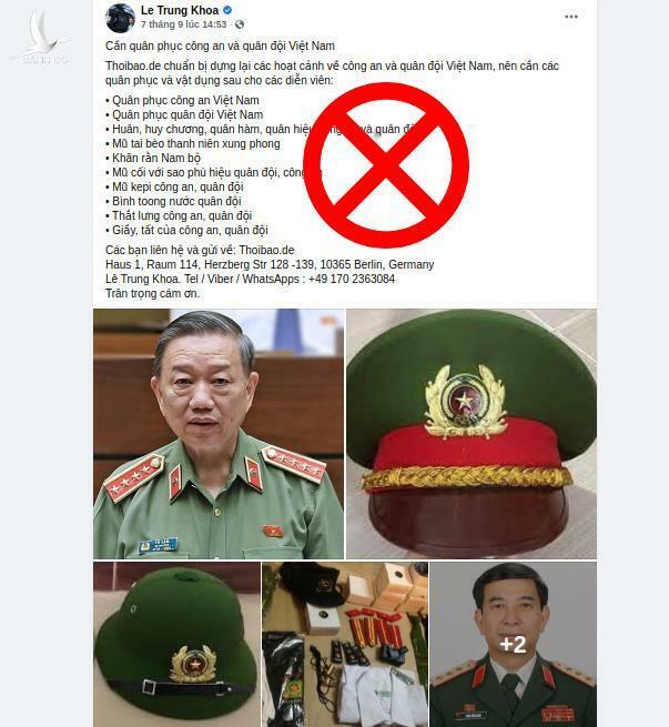 Trò hề đóng kịch giả “lãnh đạo Công an” của Lê Trung Khoa, Bùi Thanh Hiếu, Nguyễn Văn Đài Trò hề đóng kịch giả “lãnh đạo Công an” của Lê Trung Khoa, Bùi Thanh Hiếu, Nguyễn Văn Đài