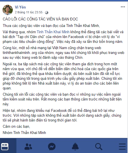 Trùm cuối đứng sau Tạp chí Dân chủ