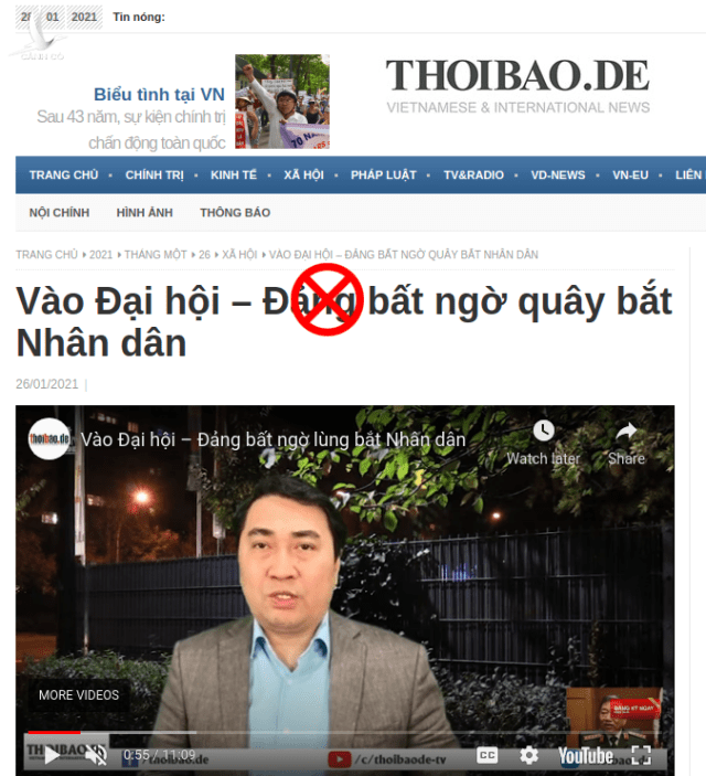 Trung Khoa thời báo lại khóc mướn “dân oan”