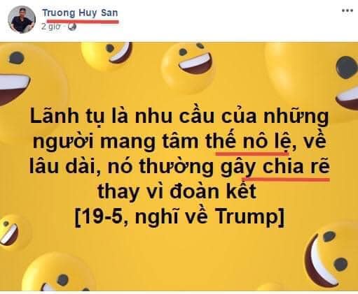 Trương Huy San - Con tinh trùng khuyết tật của xứ Nghệ