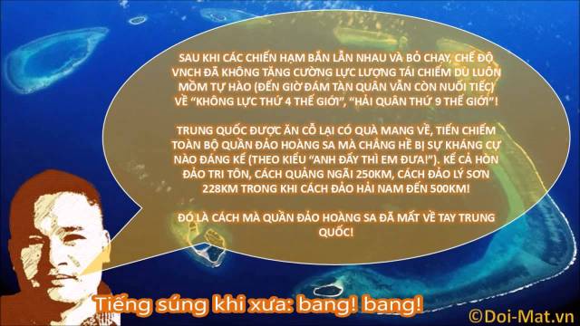 Tưởng niệm 45 năm mất Hoàng Sa chứ không có tưởng niệm hải chiến Hoàng Sa