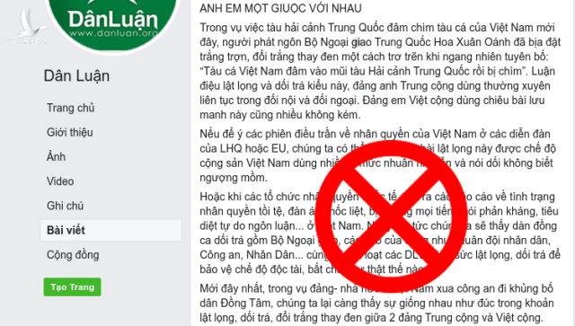 Vạch mặt những kẻ nhân danh yêu nước, quá giang Trung Quốc để chống phá Việt Nam