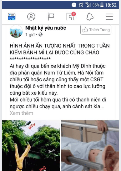 Vạch trần bản chất trang “nhật ký yêu nước”