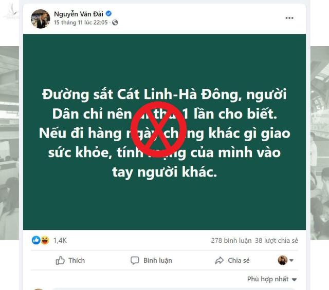 Vạch trần chiêu trò lợi dụng tít báo để tấn công tuyến đường sắt Cát Linh – Hà Đông