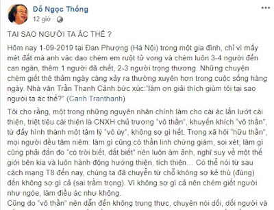 Vài lời với ông “Phó Gáo sư” Đỗ Ngọc Thống!