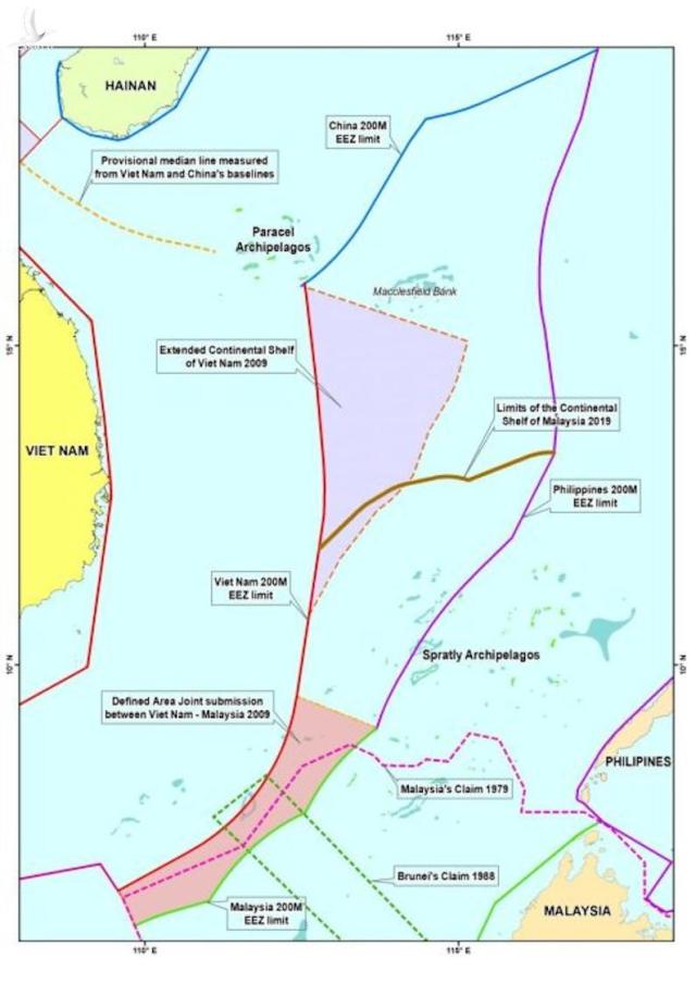 Ván bài mới của Malaysia ở Biển Đông khi yêu sách thềm lục địa mở rộng
