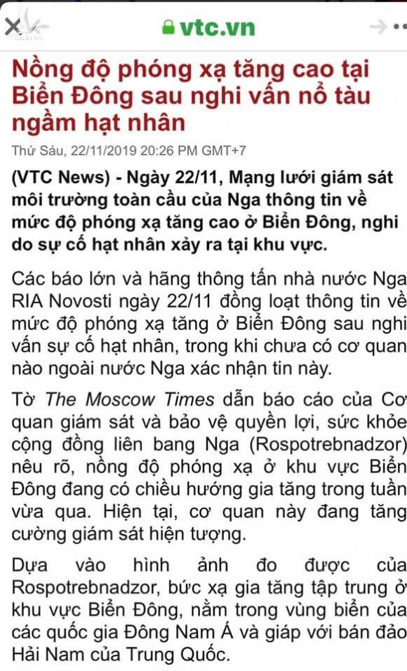 Về thông tin cá mập chết hàng loạt dọc biển Vũng Tàu vì nhiễm phóng xạ