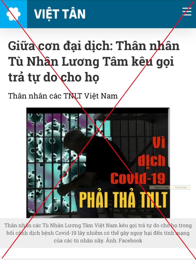 Về “Thư kêu gọi thả tù nhân lương tâm”