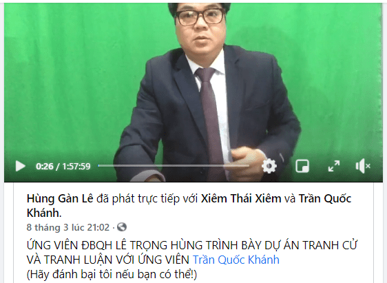 Về ứng viên ĐBQH Lê Trọng Hùng