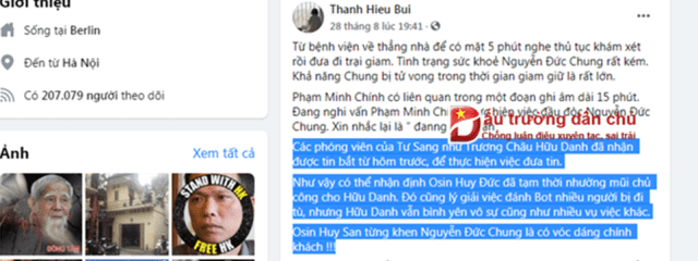 Vì sao Trương Châu Hữu Danh vẫn lên mặt 'thách thức' dư luận về việc bị tố tội 'vu khống'?