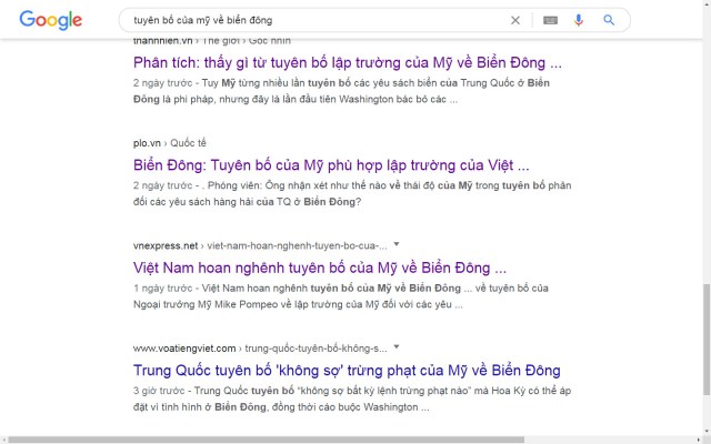 Vì sao Việt Nam không hoan nghênh tuyên bố của Mỹ ở biển Đông?