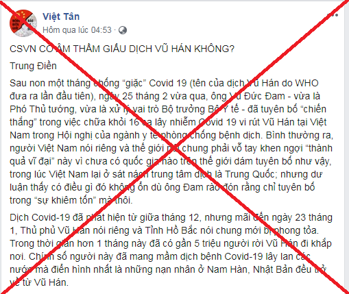 Việt Nam liệu có dấu dịch Covid-19?