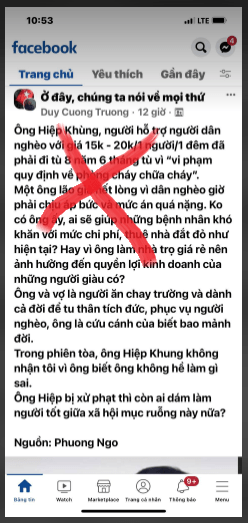 Việt Tân đang tô vẽ Hiệp Khùng thành ông Thánh