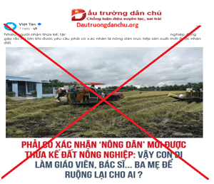 Việt Tân lại dùng chiêu trò liên quan đến 