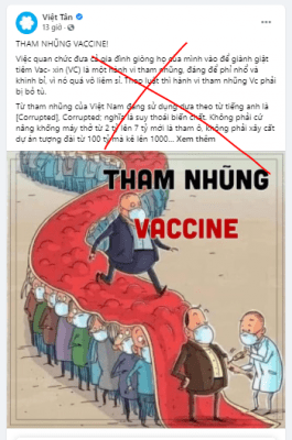 Việt tân và chiêu trò bịa đặt cán bộ & thân nhân đua nhau tiêm vắc xin Mỹ tài trợ!