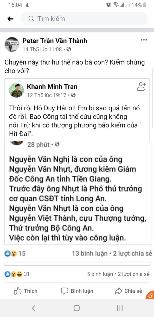 Vụ án Hồ Duy Hải: Khi các linh mục không biết cũng thưa thốt