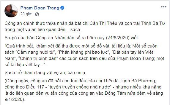 Vụ bắt mẹ con trùm dân oan Cấn Thị Thêu: Bóc mẽ những 