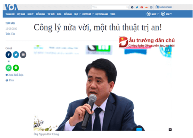 Vụ Chủ tịch Chung bị đình chỉ công tác: VOA lại ‘tráo trở’ xuyên tạc sự thật!