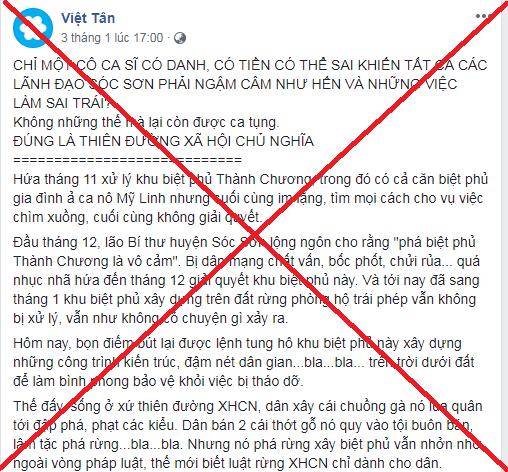 VỤ ĐẤT RỪNG PHÒNG HỘ Ở SÓC SƠN, HÀ NỘI: VIỆT TÂN LẠI NGẬM MÁU PHUN NGƯỜI !