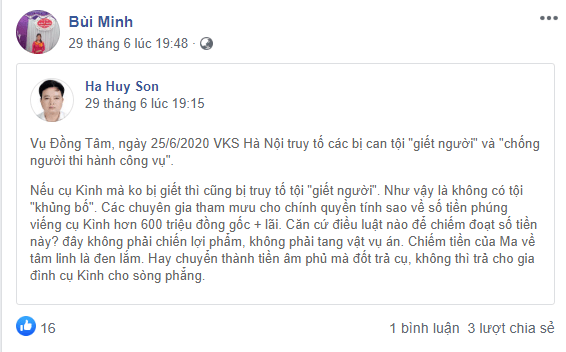 Vụ Đồng Tâm: Gửi anh luật sư Hà Huy Sơn