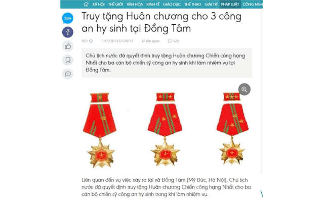 Vụ Đồng Tâm: HOAN HÔ BÁC NGUYỄN PHÚ TRỌNG XỬ LÝ CÔNG TÁC TRUYỀN THÔNG!