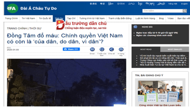 Vụ Đồng Tâm sao chỉ nhìn một phía!