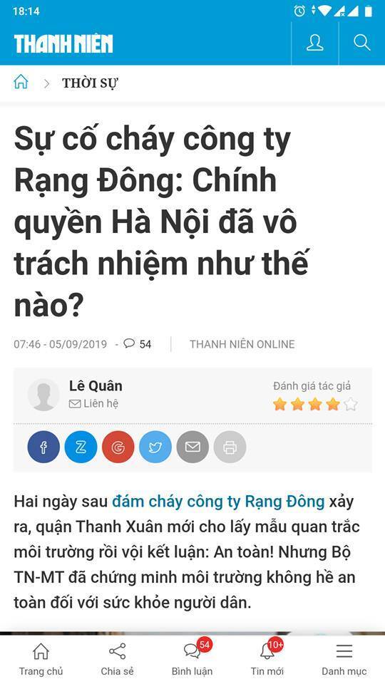 Vụ Rạng Đông: Chính quyền thành phố Hà Nội có 